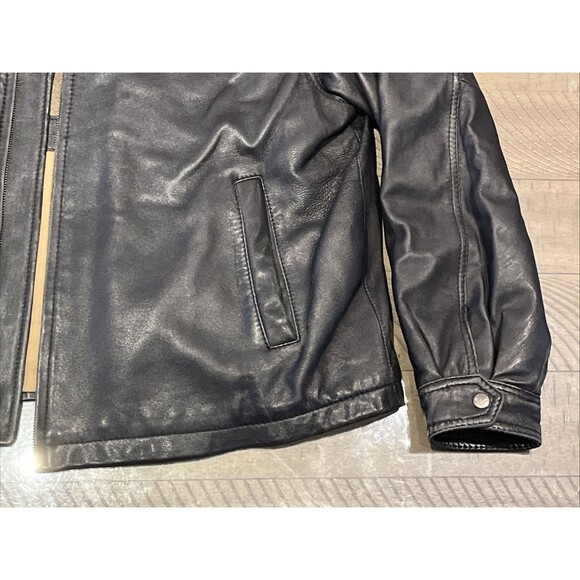 James Dean The Original Black Leather Jacket Coat Men’s Size XL LMTD Edition - Picture 5 of 13